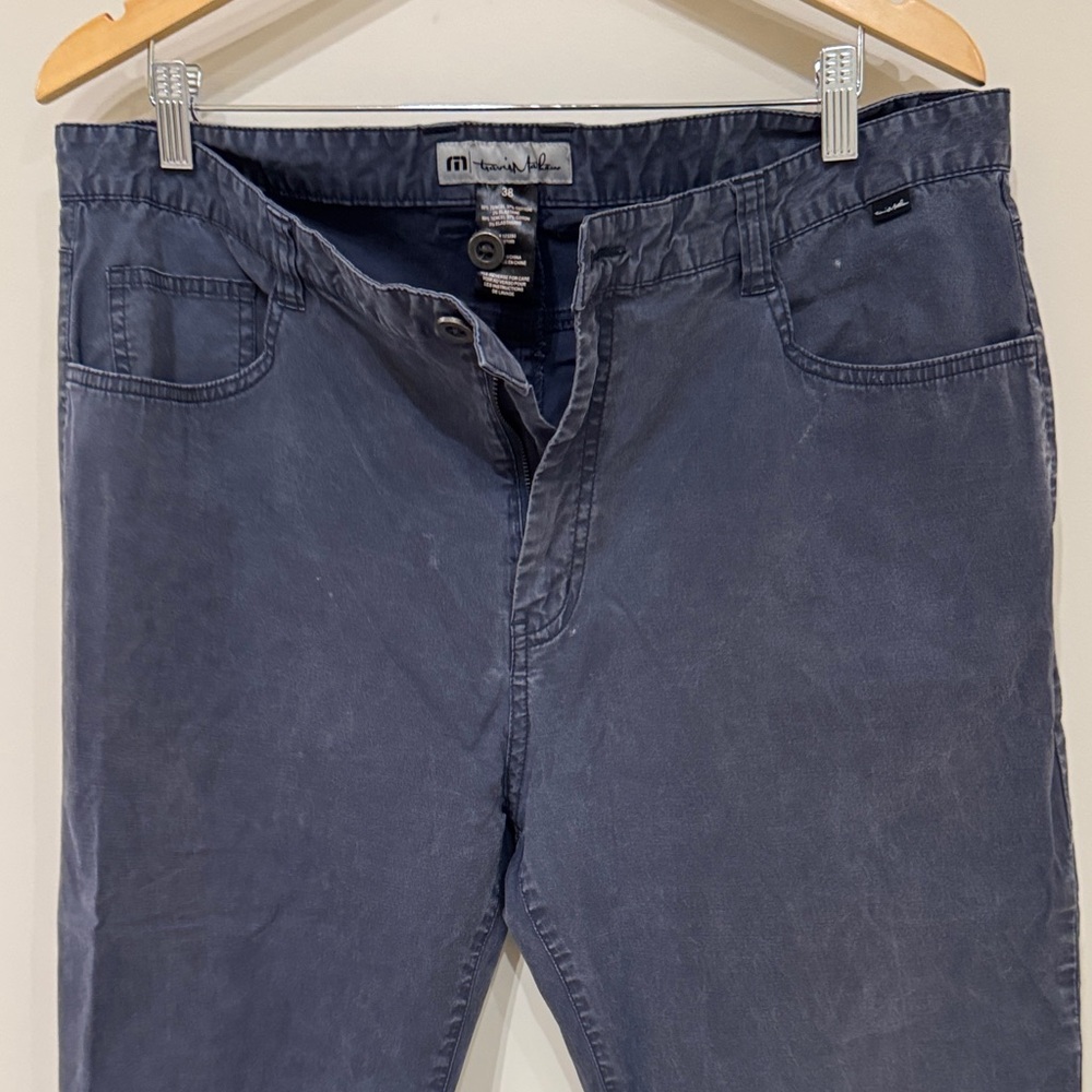 Travis Mathew Men's Slate Blue Slim Straight Jeans